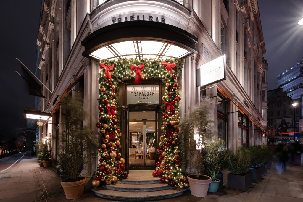 Luxury Christmas dining Trafalgar St. James